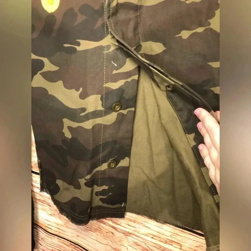 Lace Sleeve Camo Jacket - Picture 8 of 16